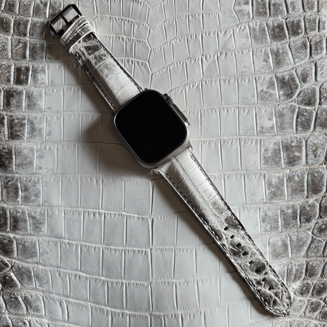 Himalayan crocodile leather strap
