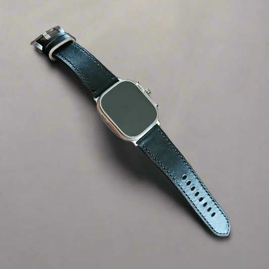 Indianleathercraft applewatchband Black / Apple watch ultra 1 Horween Leather Apple Watch Bands