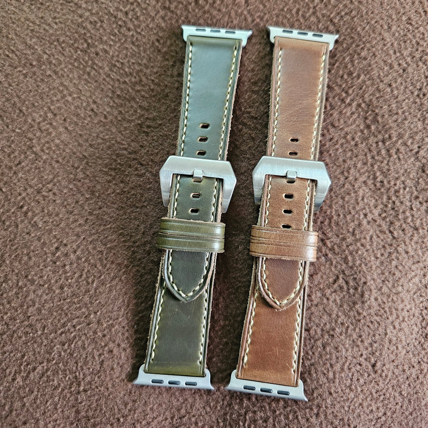 Indianleathercraft applewatchband Horween Leather Apple Watch Bands
