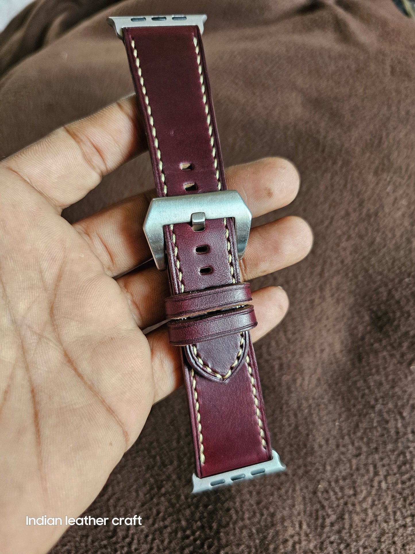 Indianleathercraft applewatchband Horween Leather Apple Watch Bands