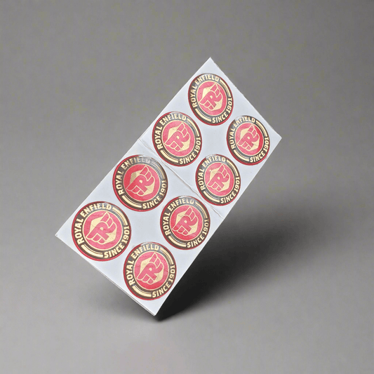 Indianleathercraft Handbag & Wallet Accessories 2 pcs set Royal enfield logo stickers