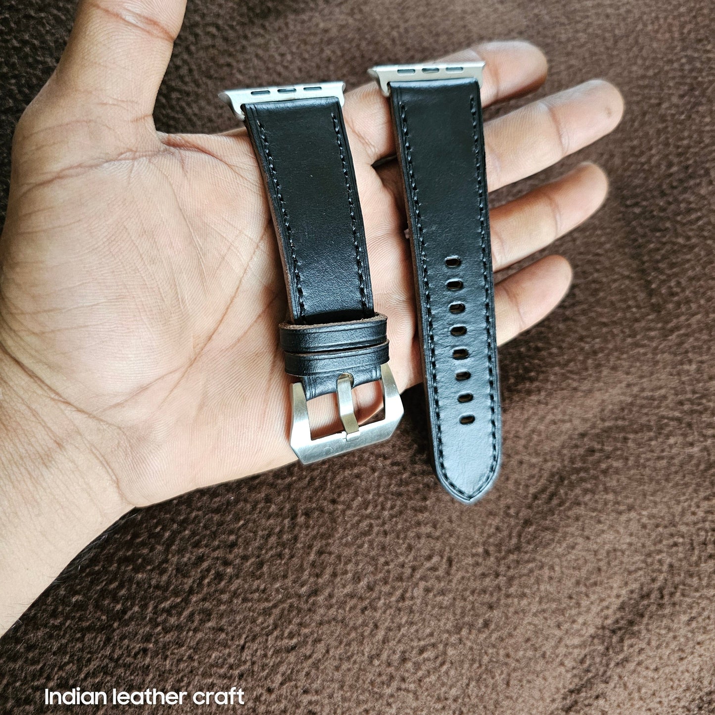 Indianleathercraft Horween Leather Apple Watch Bands