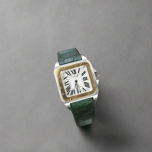 Indianleathercraft leather strap Handmade Cartier santos leather strap