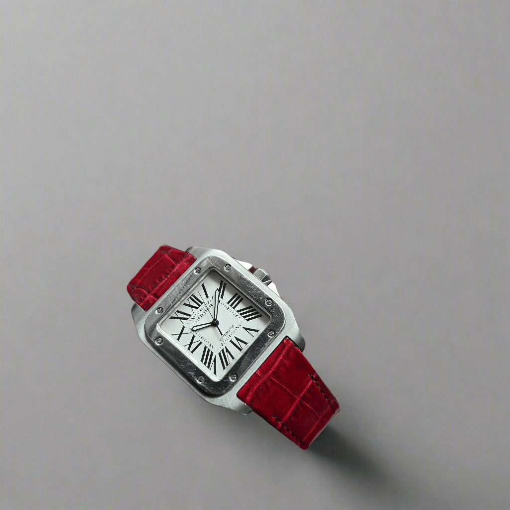 Indianleathercraft leather strap Handmade Cartier santos leather strap