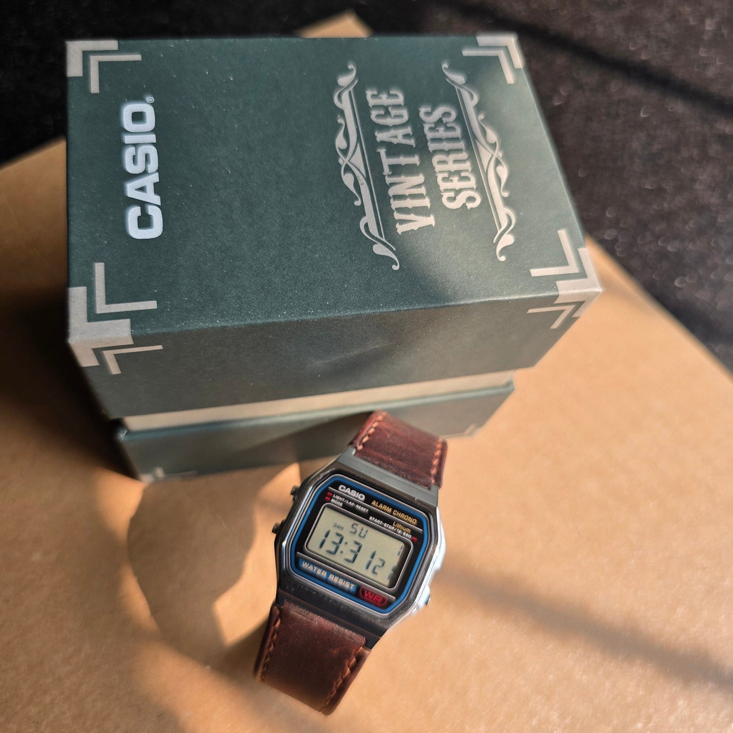 Indianleathercraft leather strap Handmade Casio A158 WA leather strap