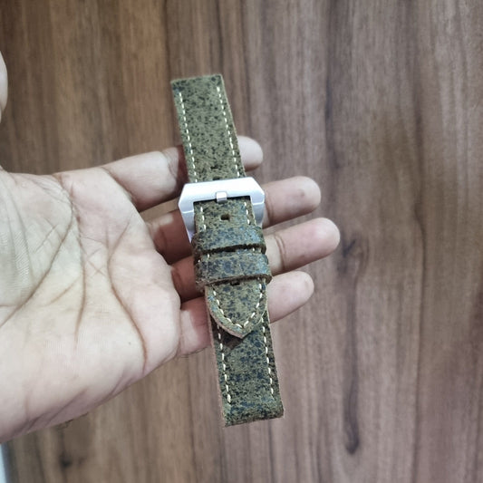 Indianleathercraft Vintage leather watch strap for panerai