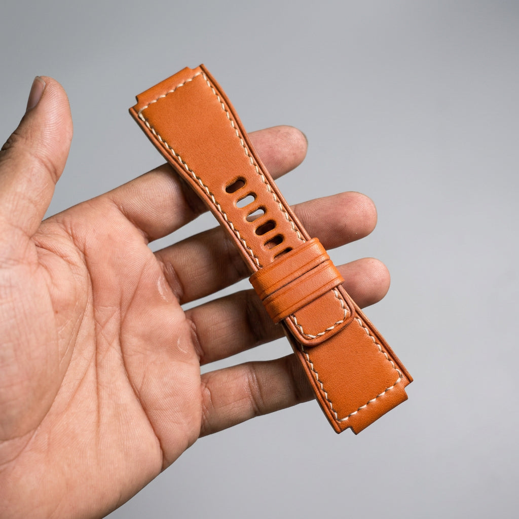 Indianleathercraft Watch Bands Handmade leather strap for bell & ross