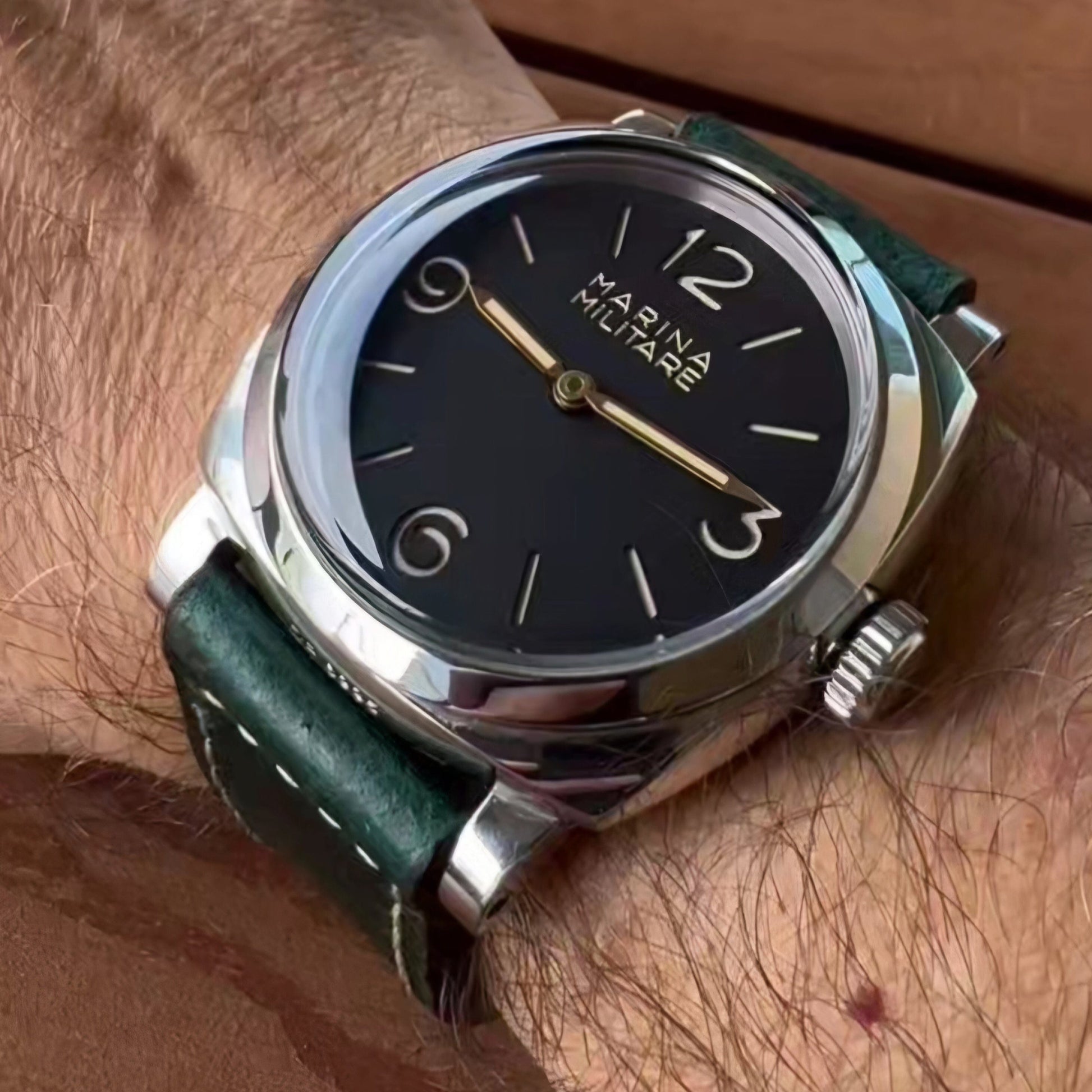 Indianleathercraft Watch Bands Handmade leather strap for luminor panerai