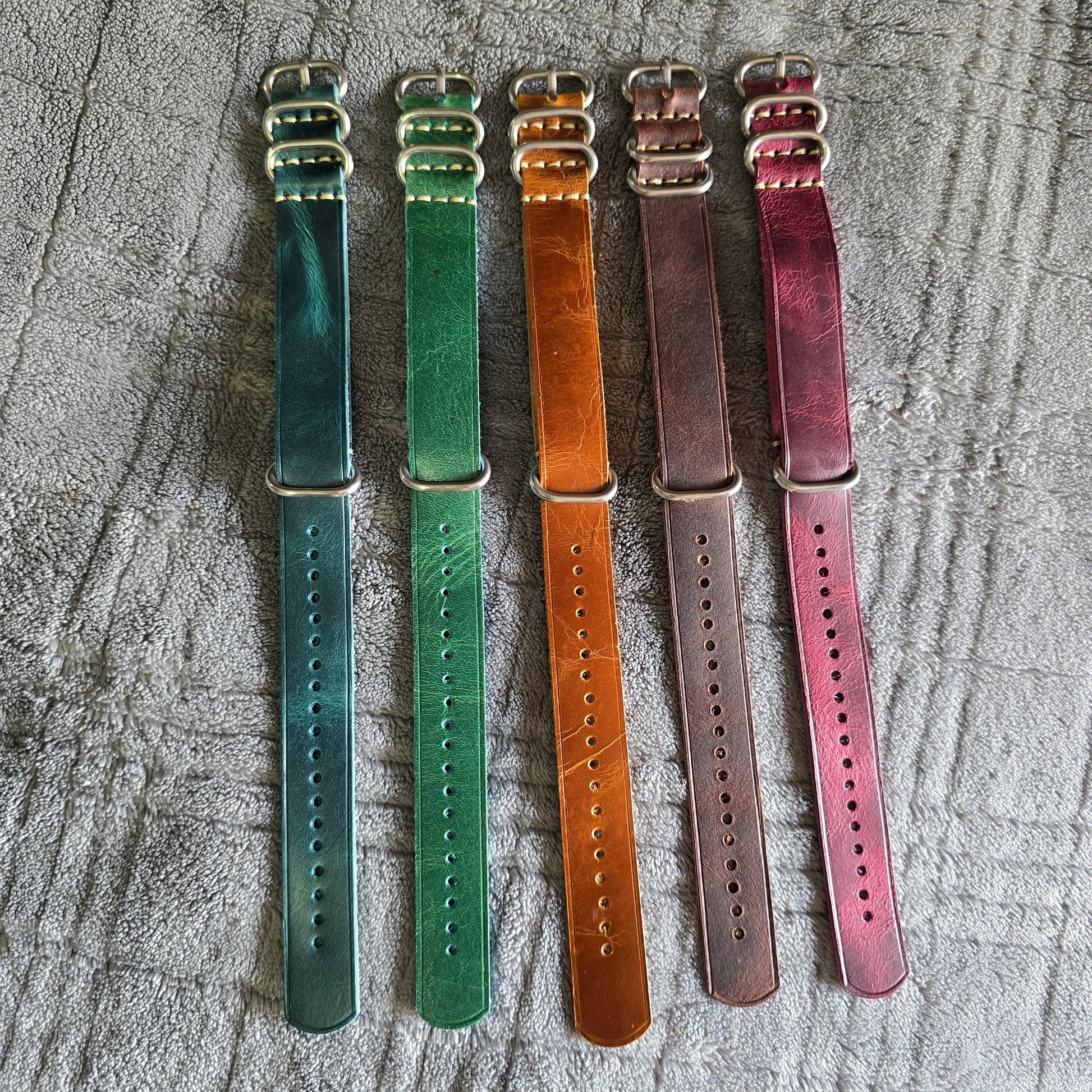 Indianleathercraft Watch Bands Handmade nato leather strap