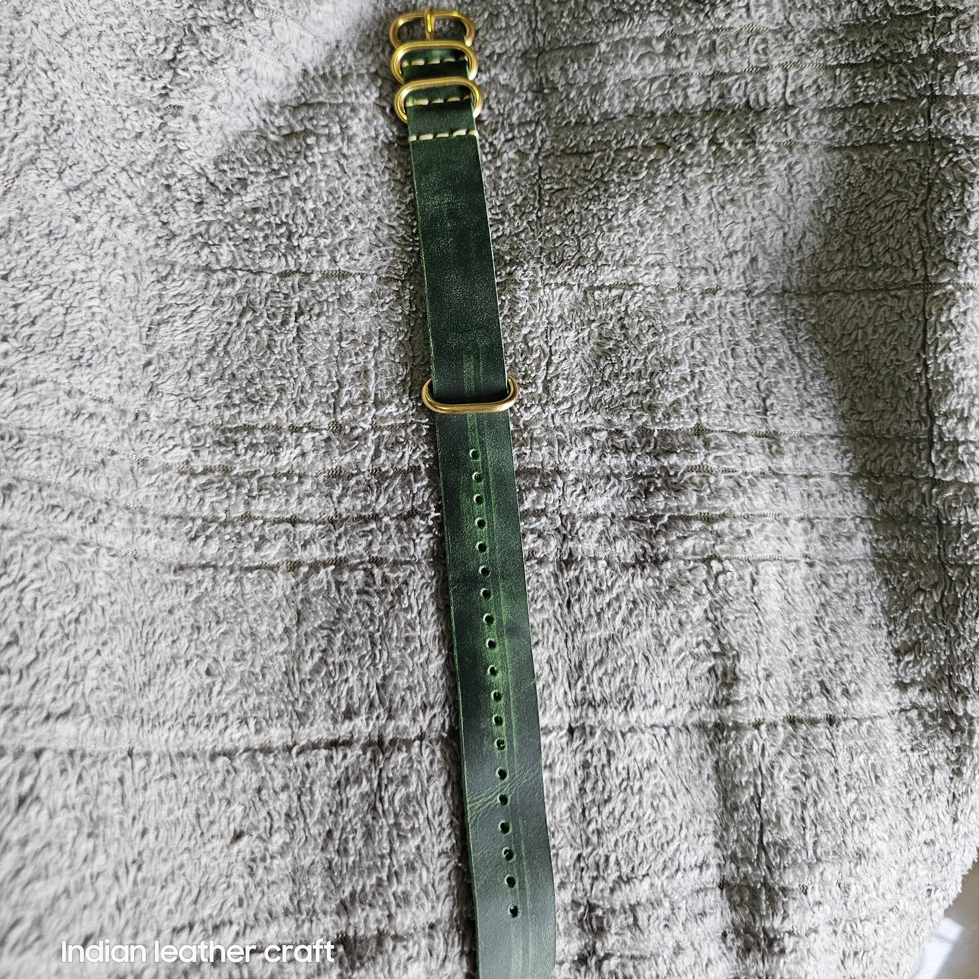 Indianleathercraft Watch Bands Handmade nato leather strap