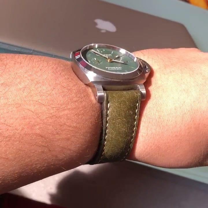 Indianleathercraft Watch Bands Italian leather straps for panerai