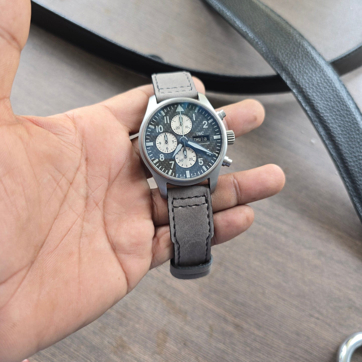 Indianleathercraft watch strap 21/18mm Iwc watch straps