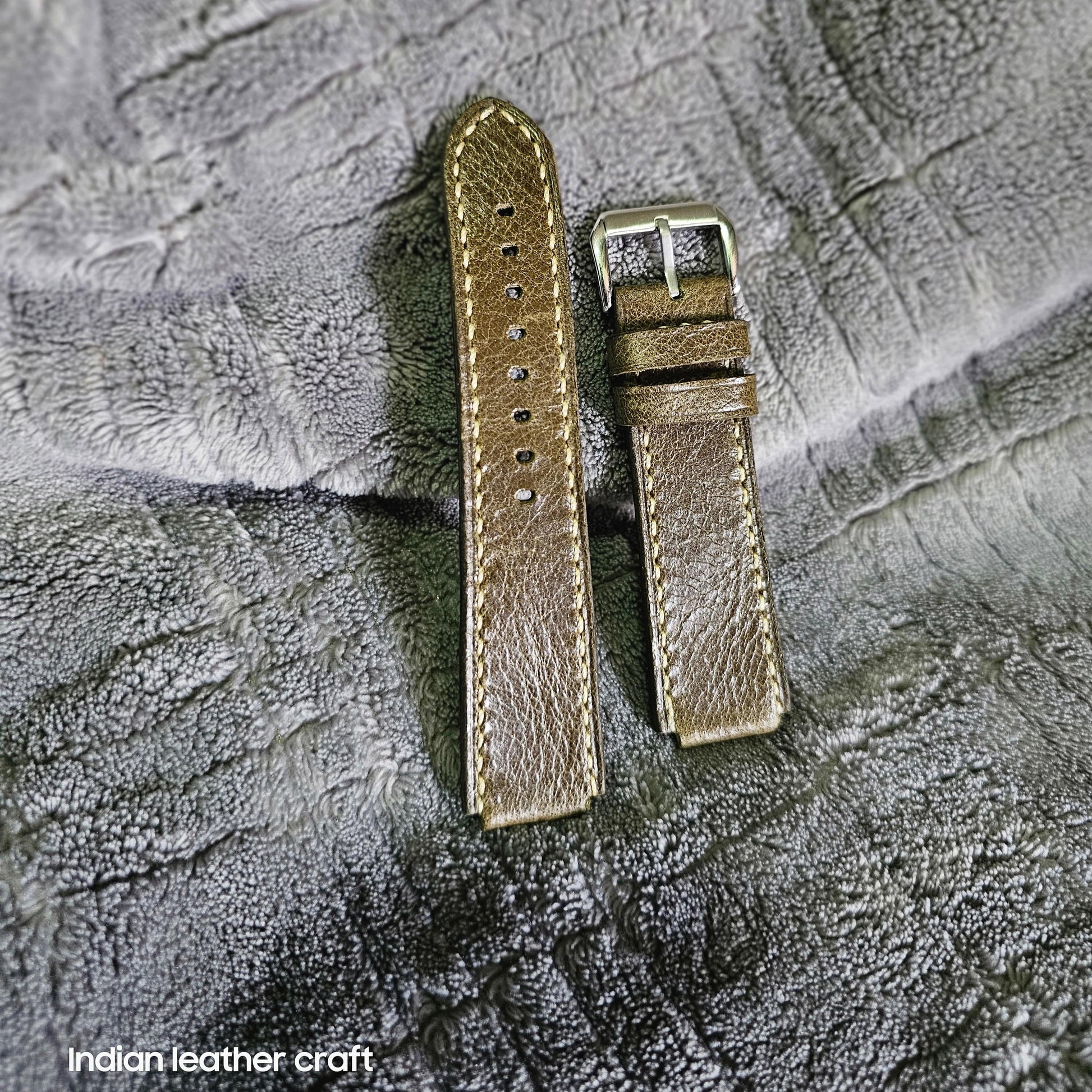 Indianleathercraft watch strap Handmade casio watch strap