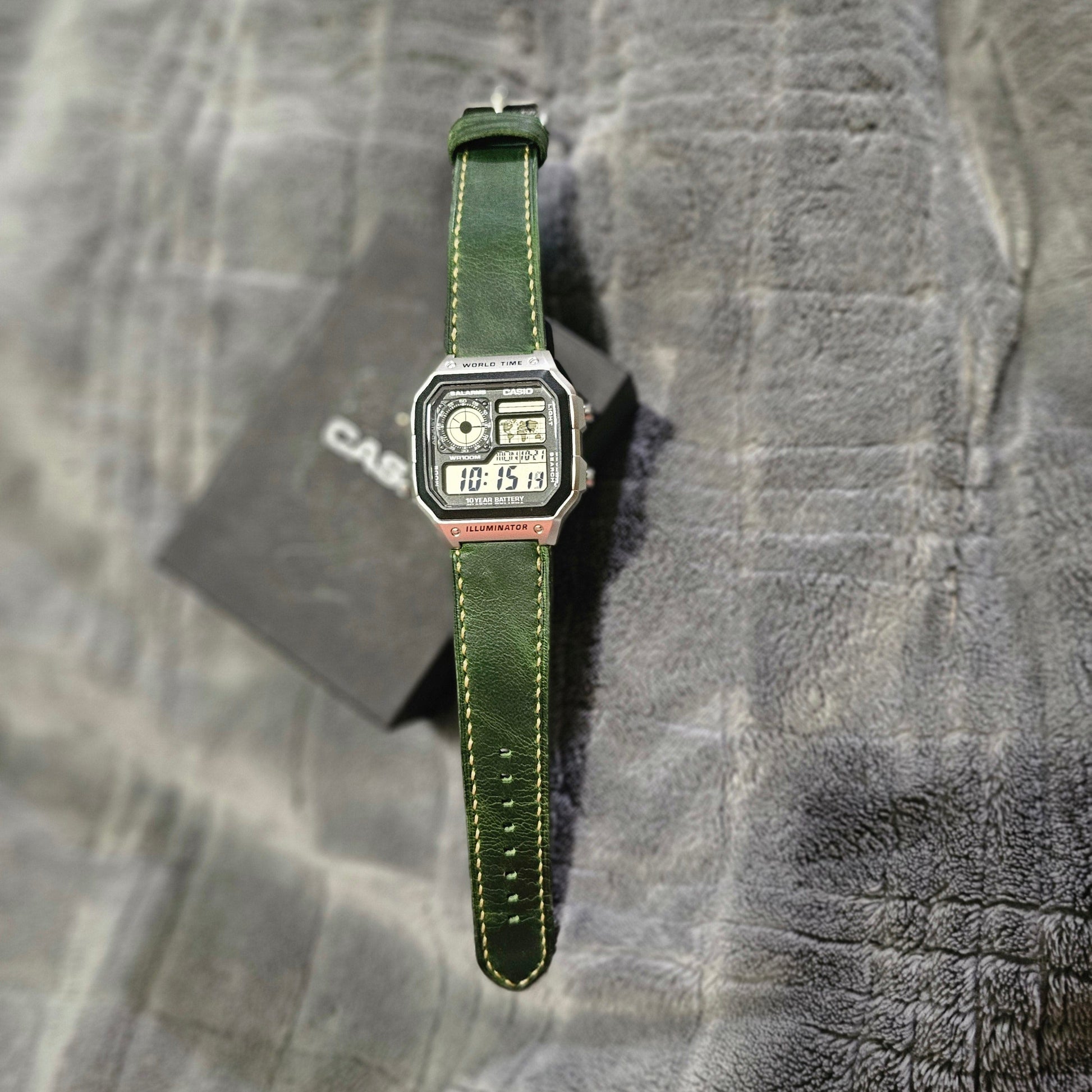Indianleathercraft watch strap Handmade casio watch strap