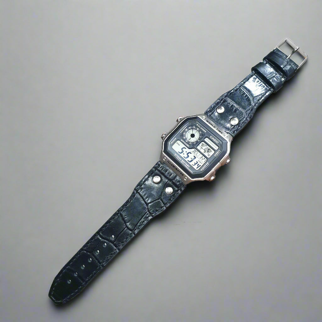 Indianleathercraft watch strap Handmade casio watch strap