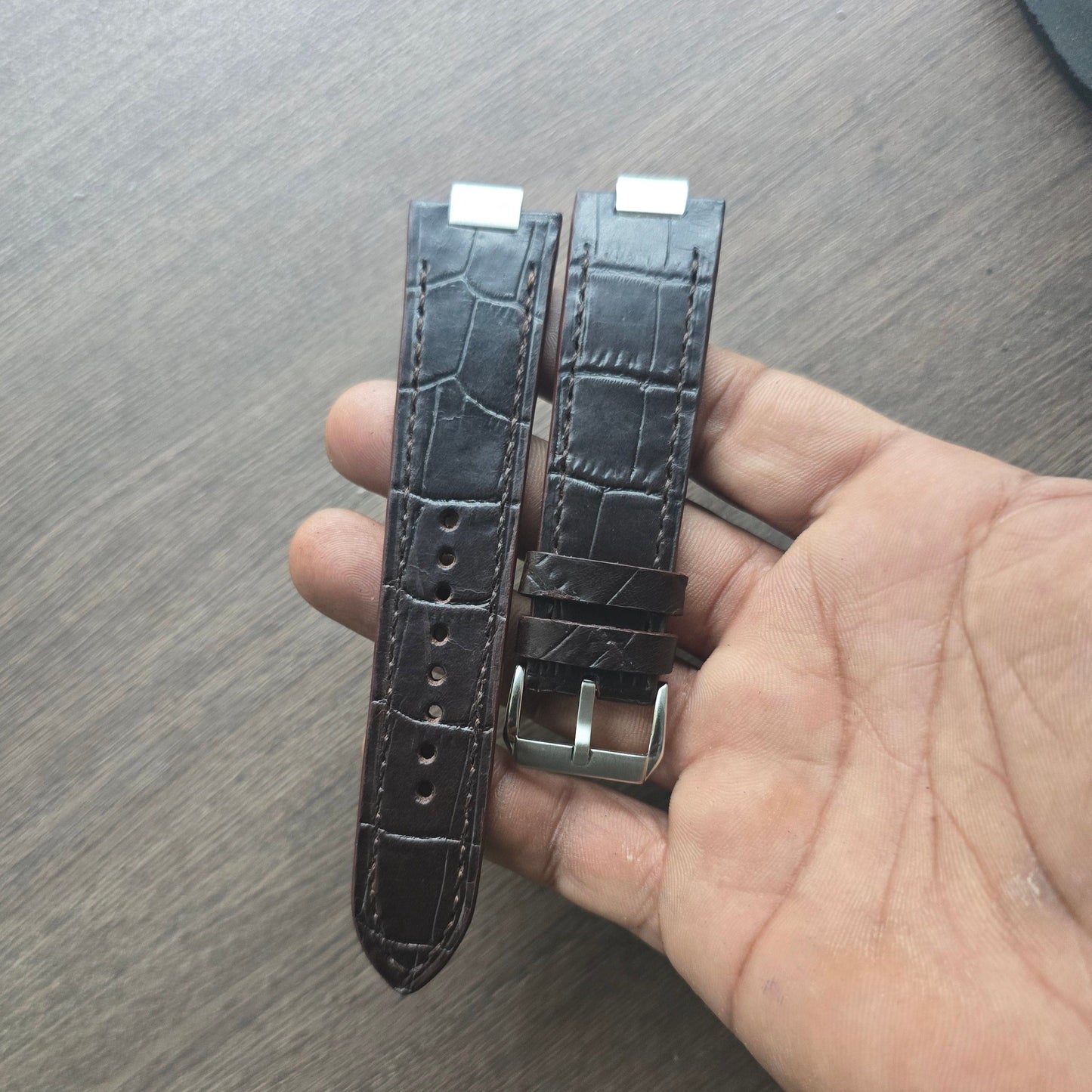 Indianleathercraft watch strap Handmade Tissot PRX leather watch strap