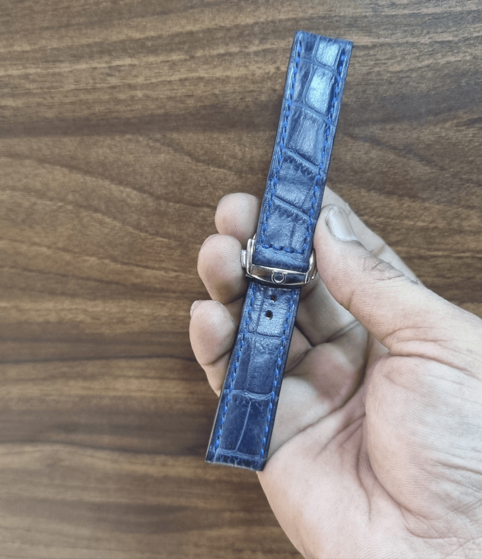 Indianleathercraft watch strap Omega leather watch strap