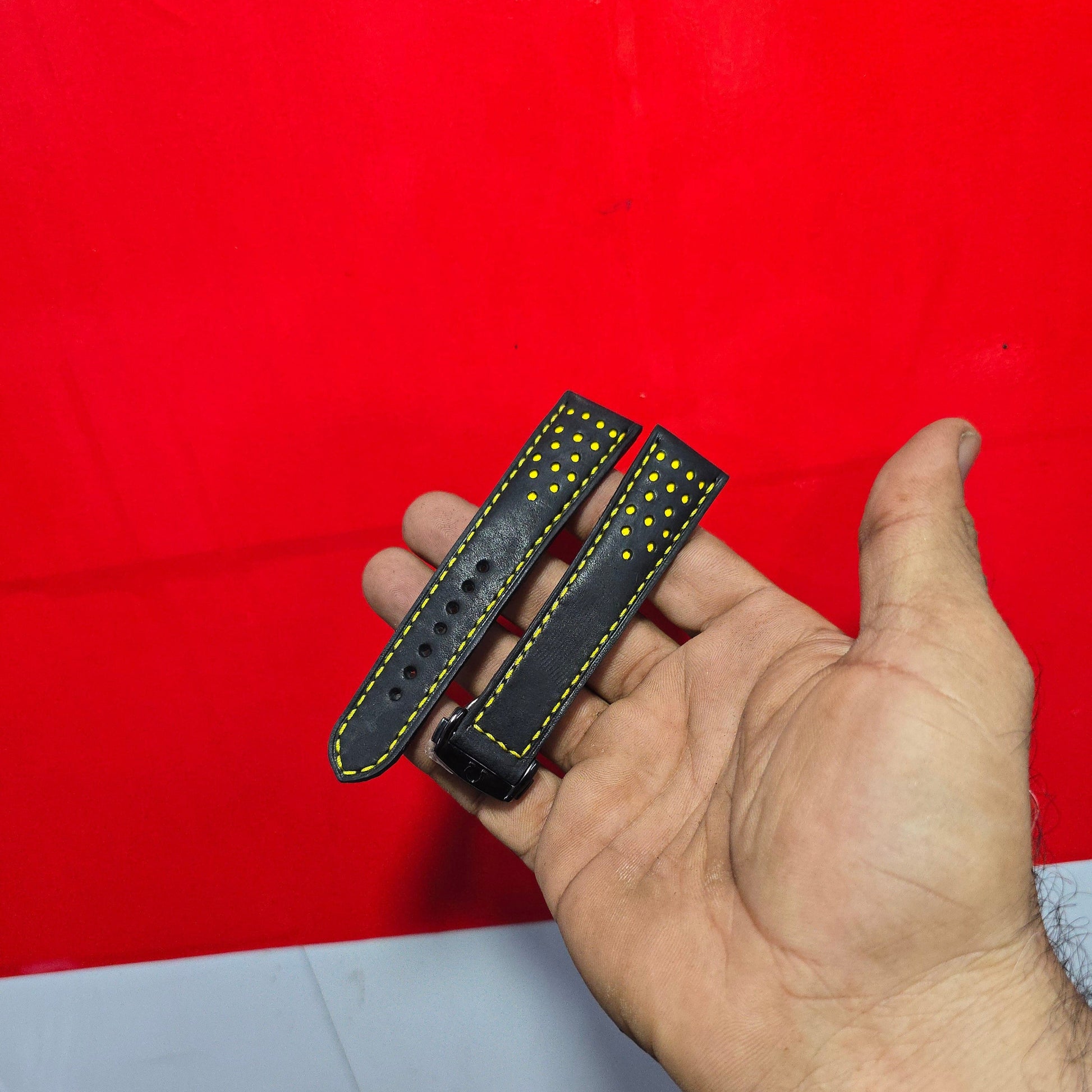 Indianleathercraft watch strap Omega leather watch strap