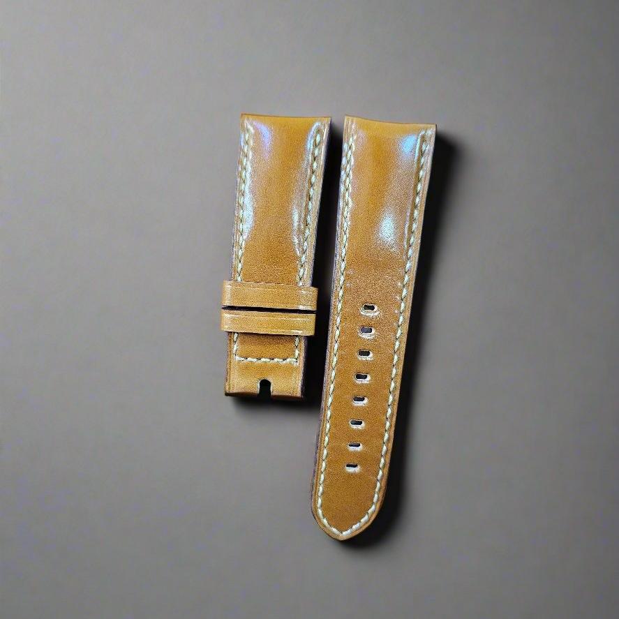 Indianleathercraft watch strap Shell cordovan leather panerai straps