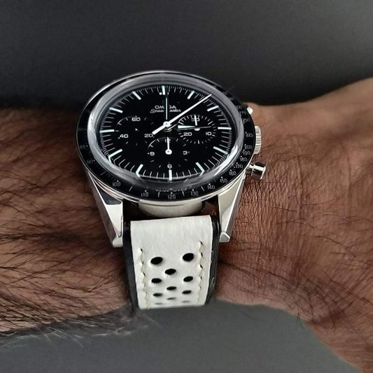 Indianleathercraft 19mm Handmade leather strap for omega