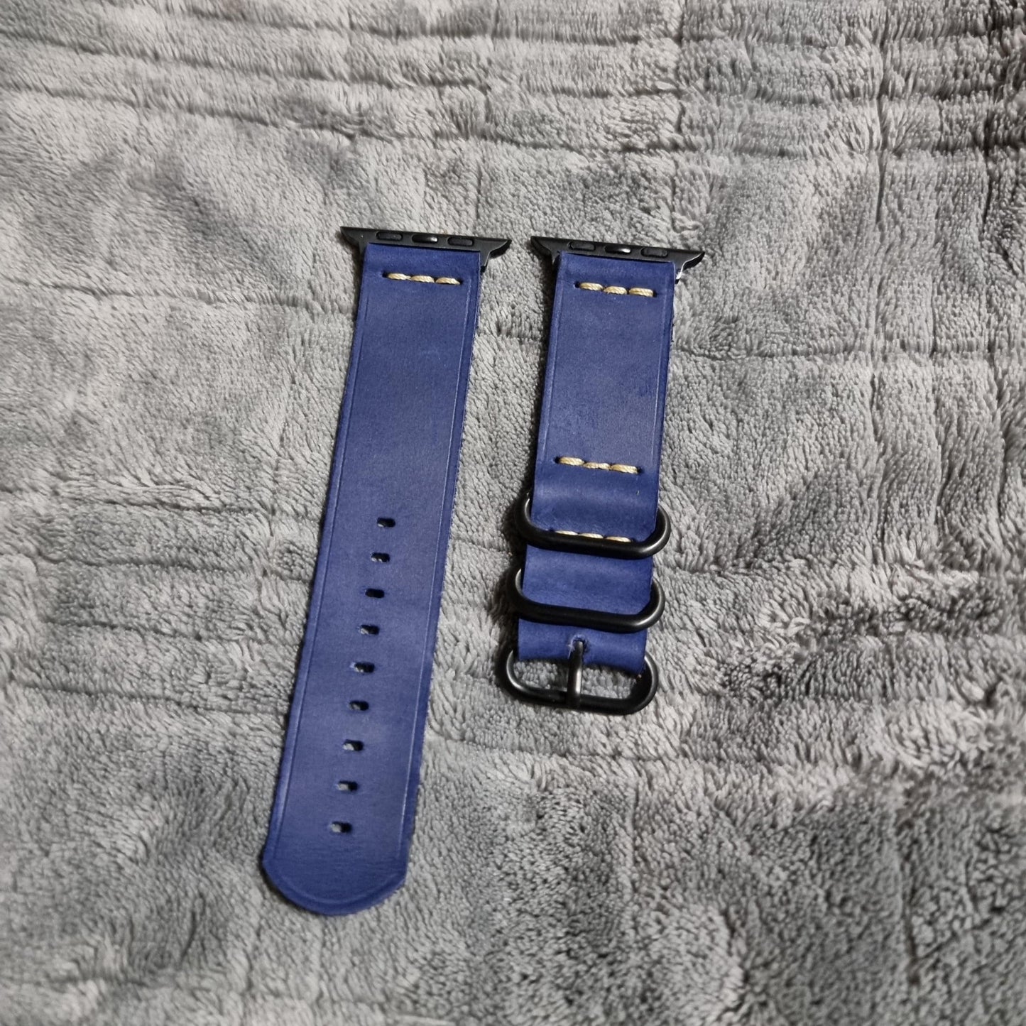 Indianleathercraft applestrap Series 4 / Blue Fullgrain leather apple watch bands