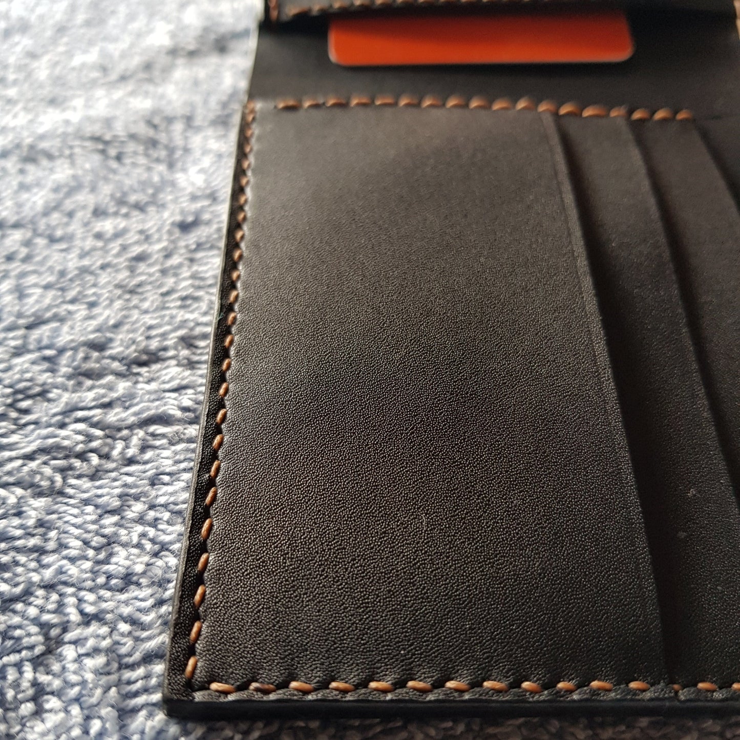Black leather wallet - Indianleathercraft