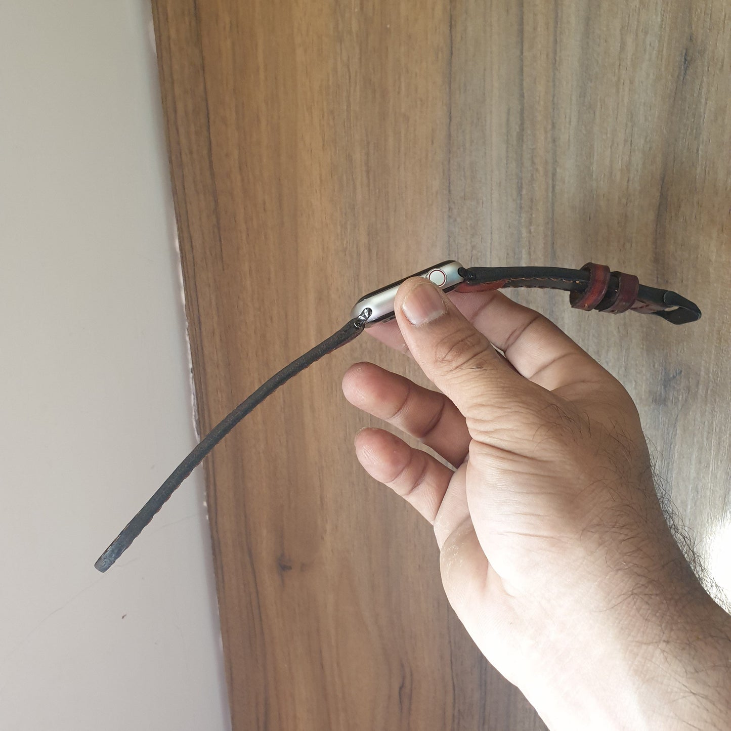 Indianleathercraft Fullgrain leather apple watch strap