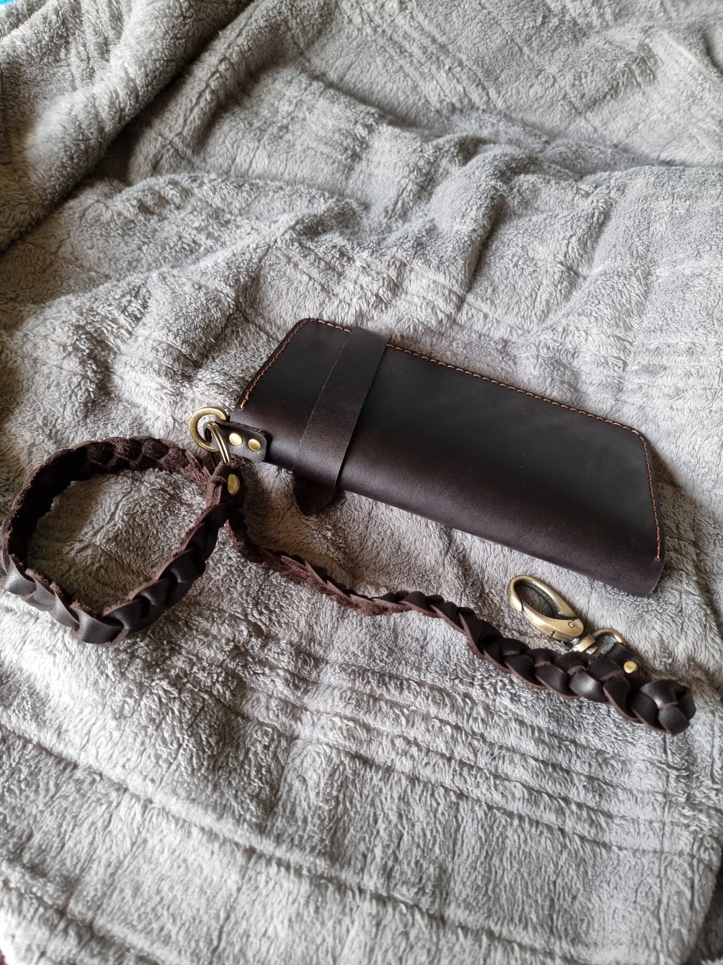 Indianleathercraft Fullgrain leather biker wallet