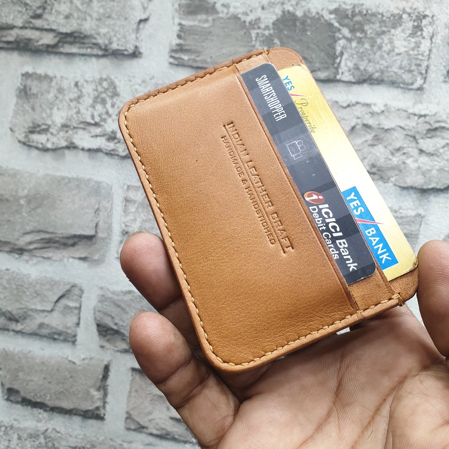 Indianleathercraft Fullgrain leather card holder