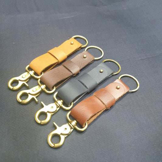 Indianleathercraft fullgrain leather keychain