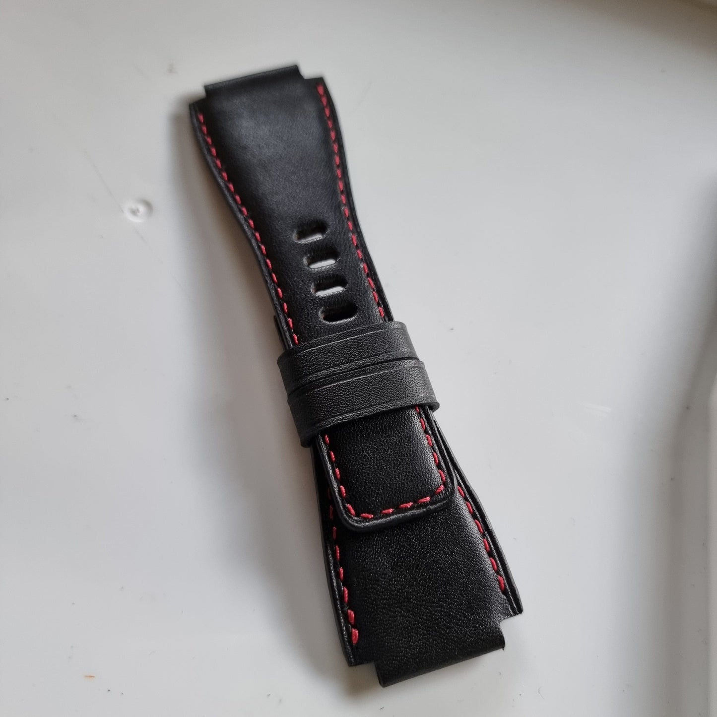 Indianleathercraft Handmade leather strap for bell & ross