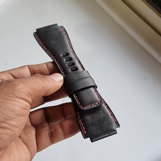 Indianleathercraft Handmade leather strap for bell & ross