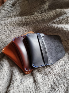 Indianleathercraft Handmade minimalist fullgrain leather wallet