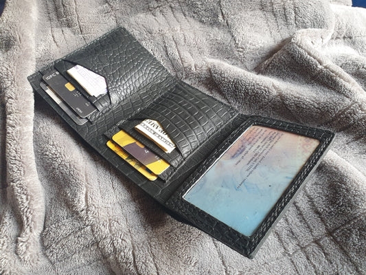 Indianleathercraft Handmade trifold leather wallet