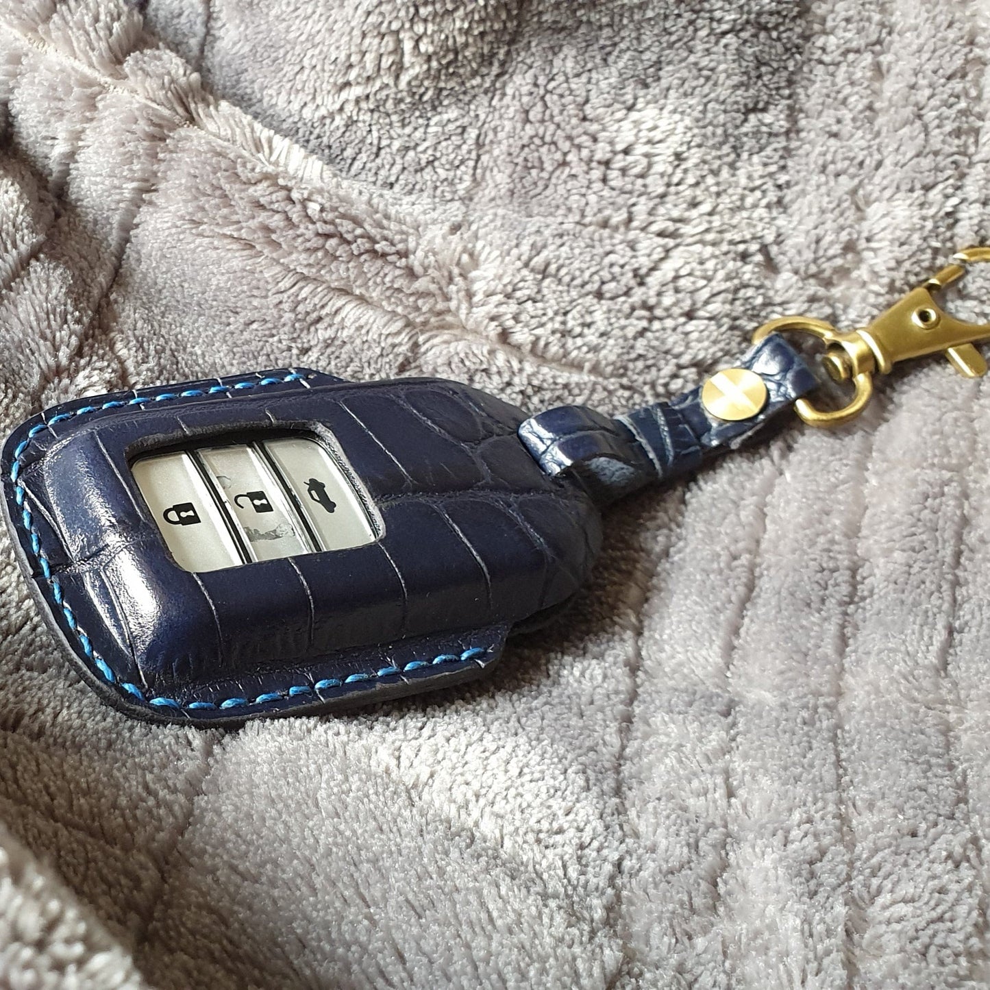 Indianleathercraft Honda car remote leather case