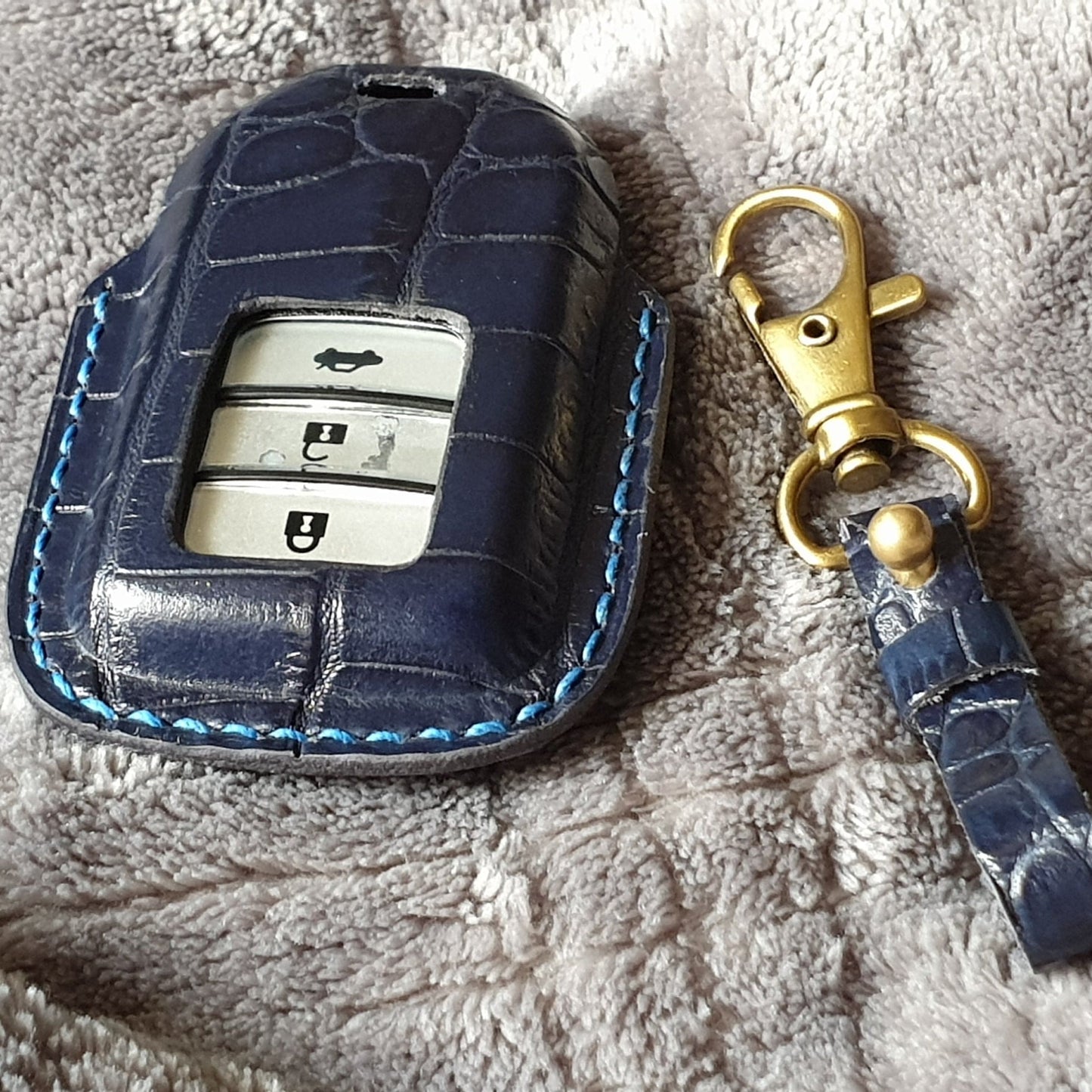 Indianleathercraft Honda car remote leather case