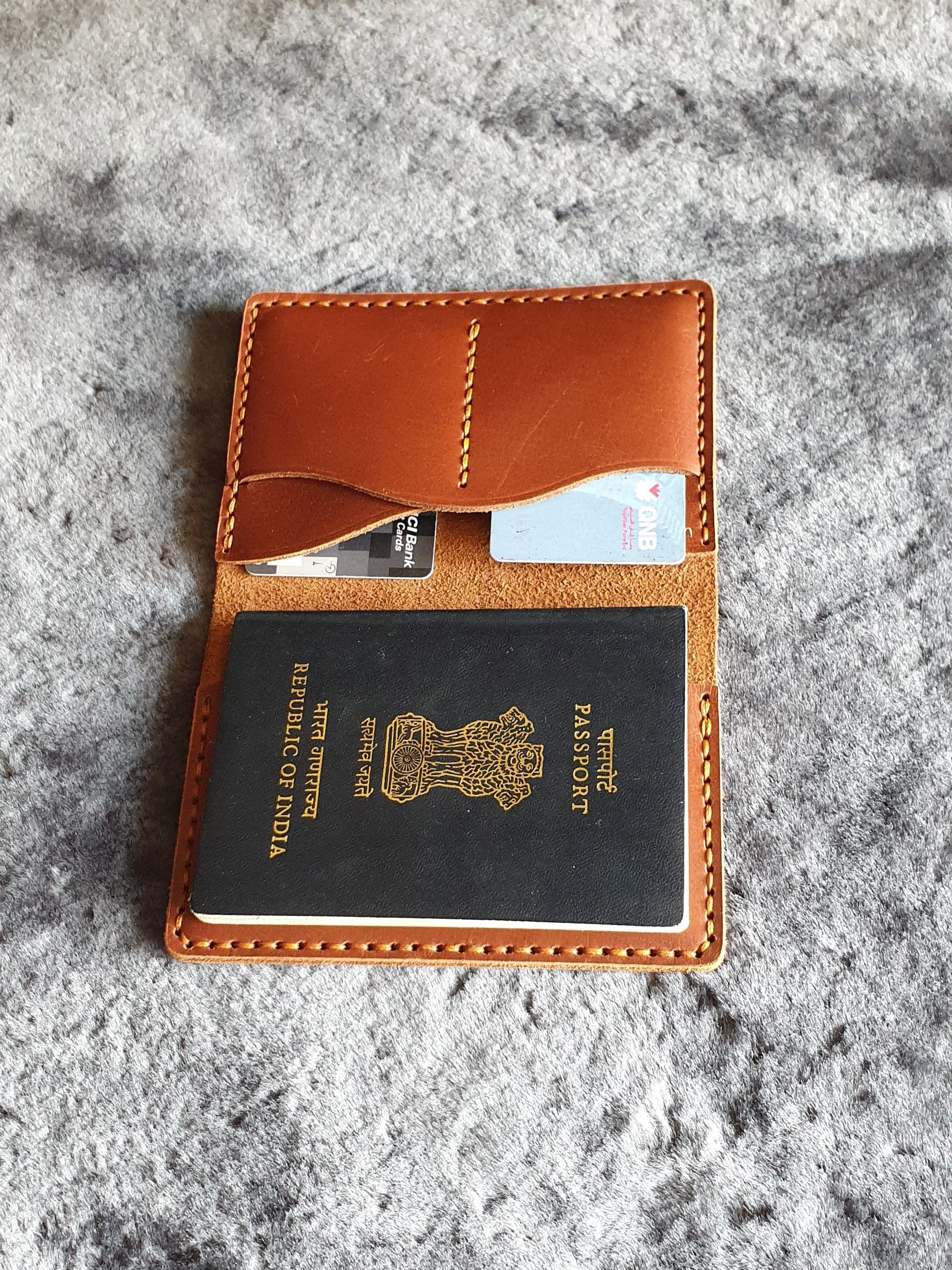 leather passport wallet - Indianleathercraft
