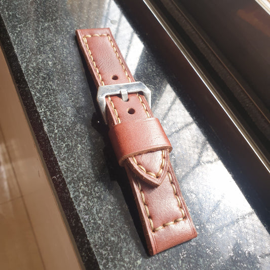 Indianleathercraft Watch Bands 22mm Handmade panerai leather strap
