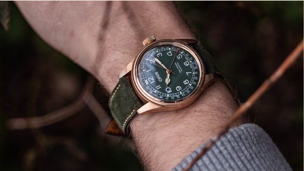 Indianleathercraft Watch Bands Handmade suede strap for Oris