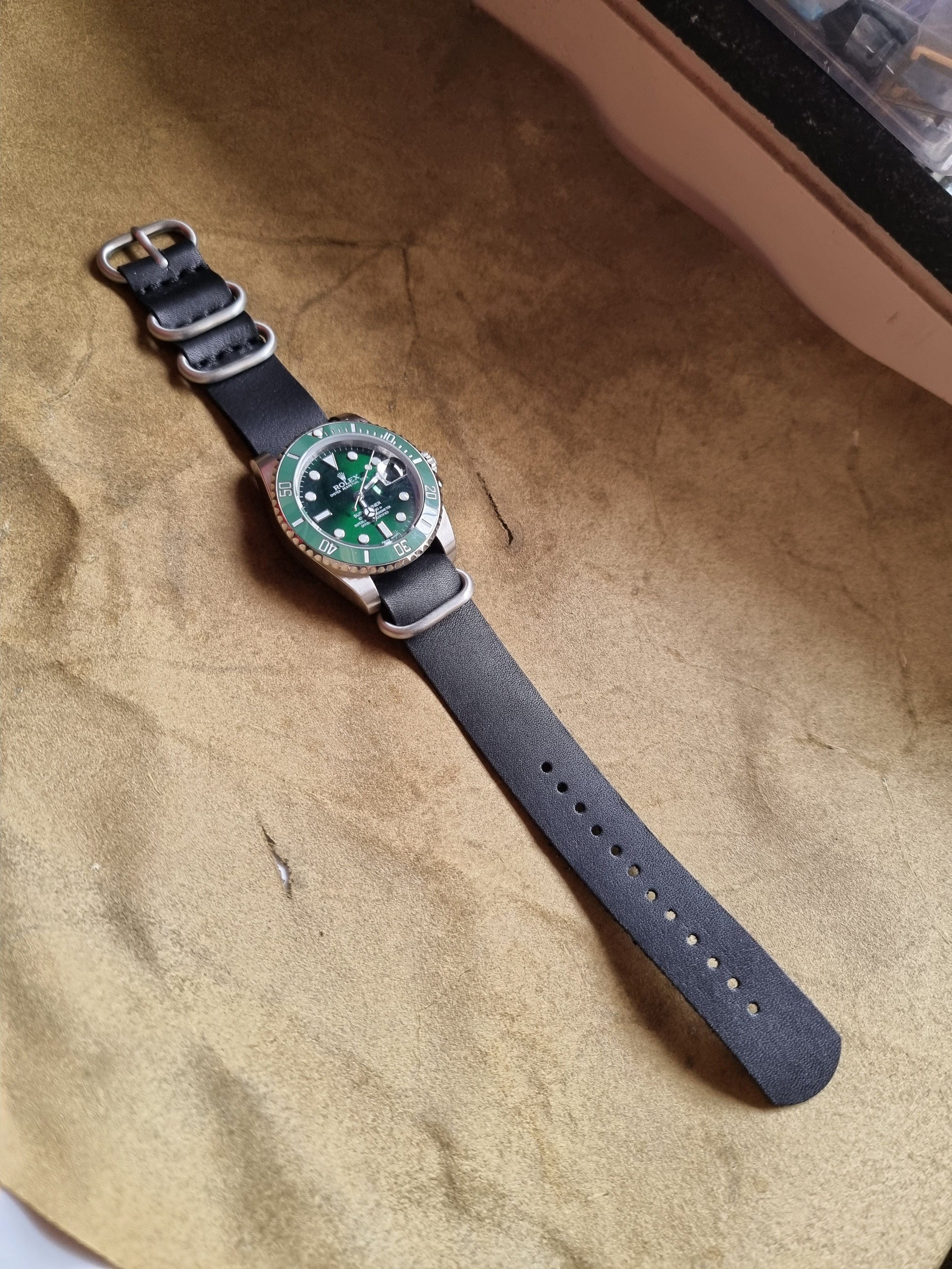 Indianleathercraft Watch Bands Handmade nato leather strap