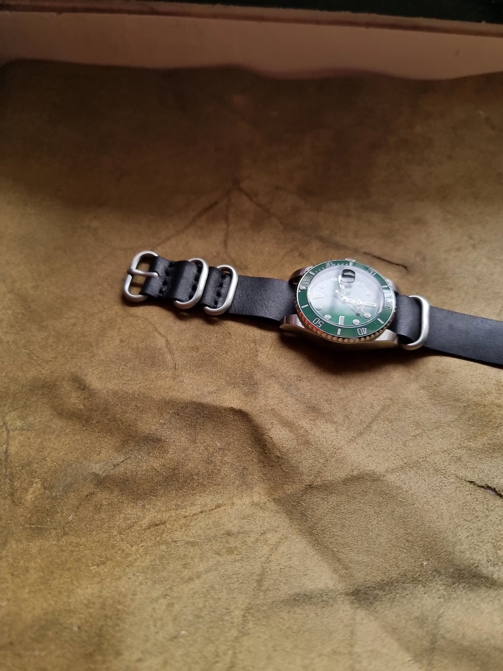 Indianleathercraft Watch Bands Handmade nato leather strap