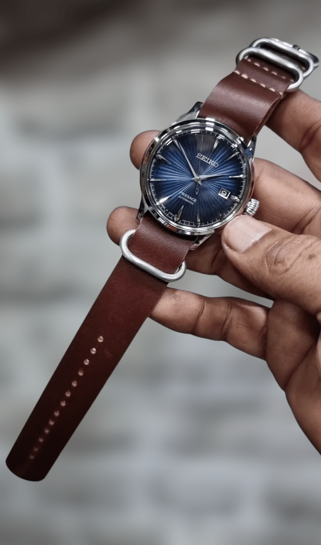 Indianleathercraft Watch Bands Handmade nato leather strap