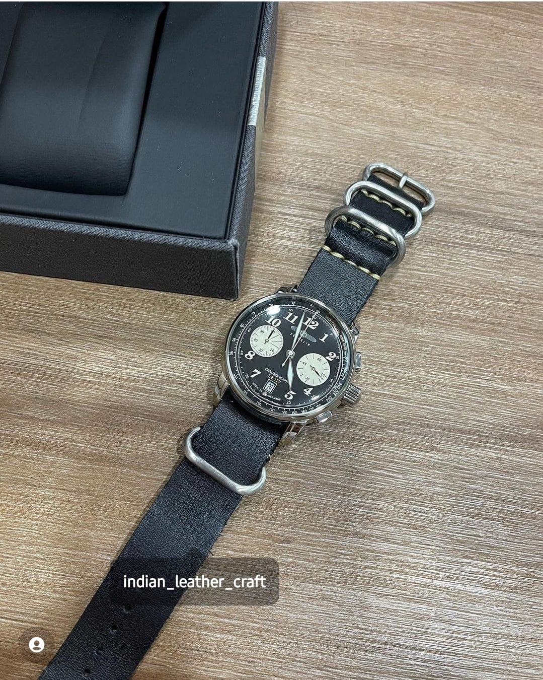 Indianleathercraft Watch Bands Handmade nato leather strap