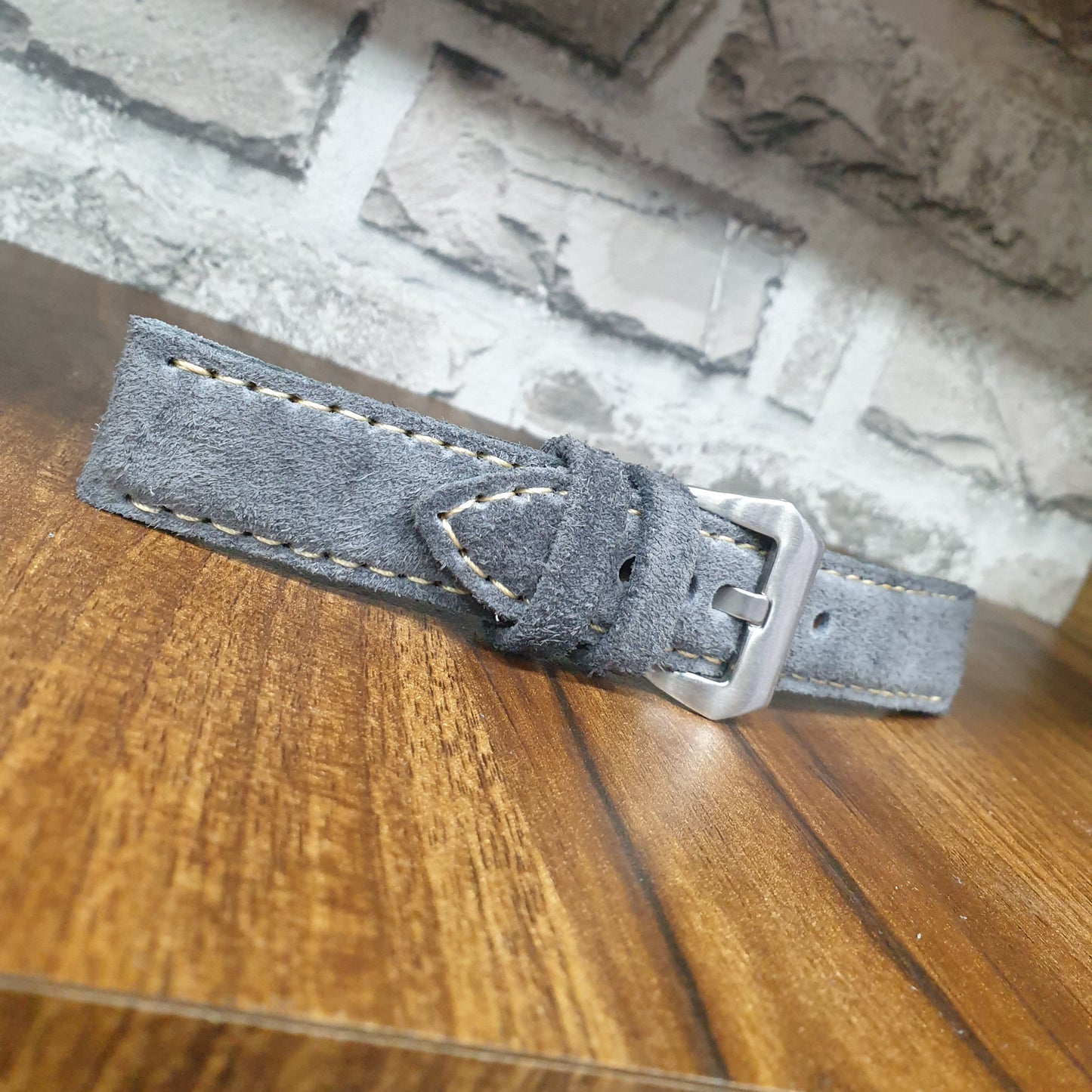 Indianleathercraft Watch Bands Handmade suede leather panerai strap