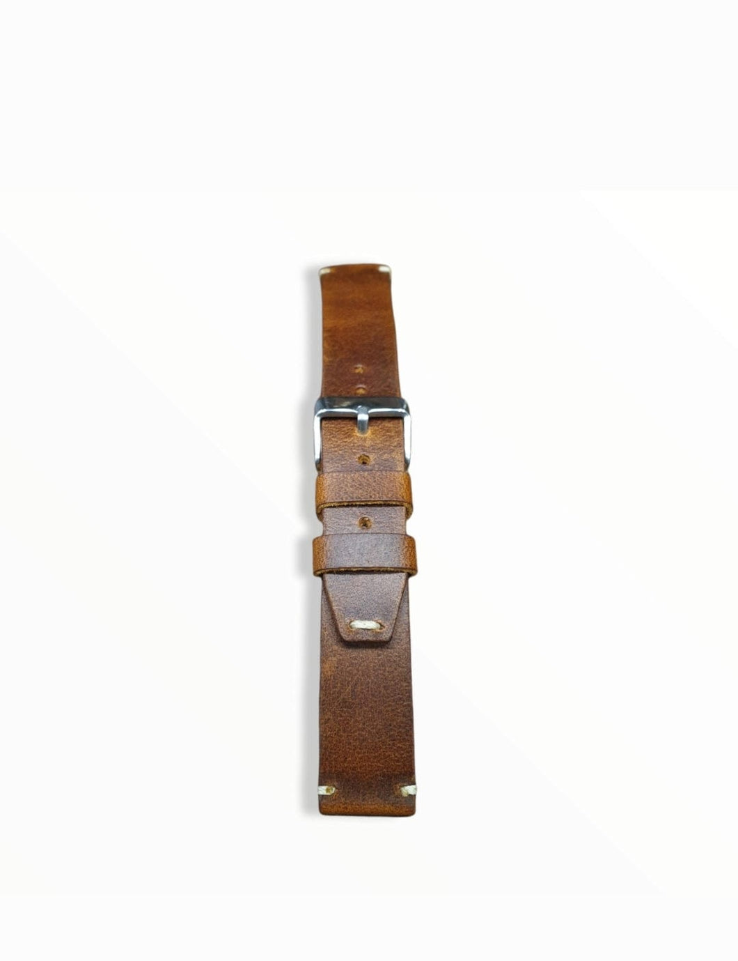 Indianleathercraft Watch Bands Handmade tobacco brown leather strap