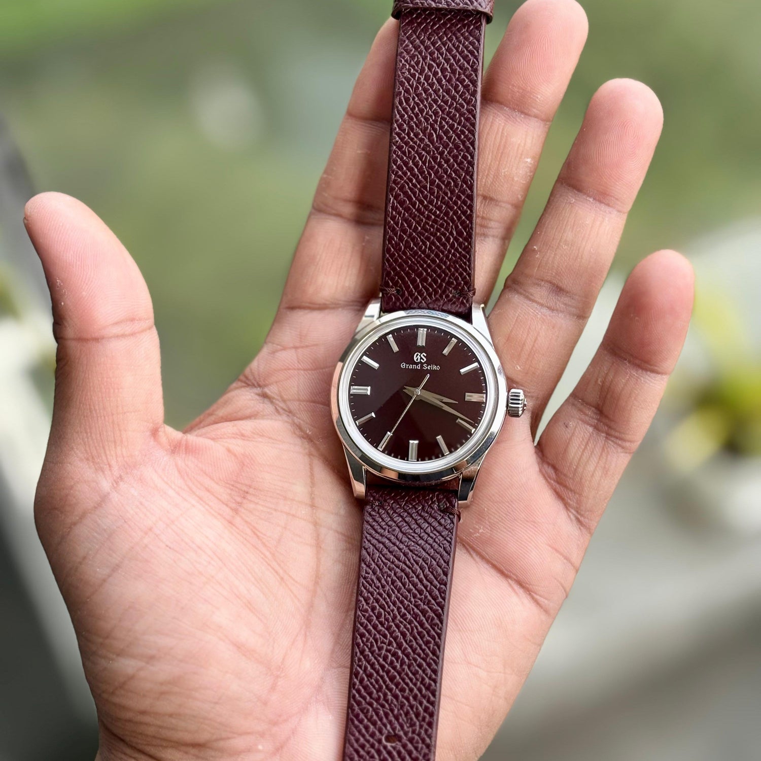 grand seiko leather strap