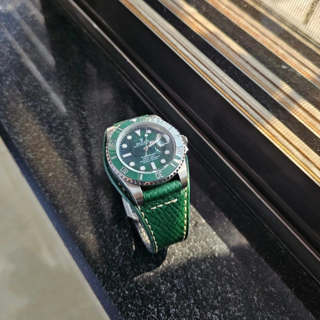 Rolex leather 2025 watch strap