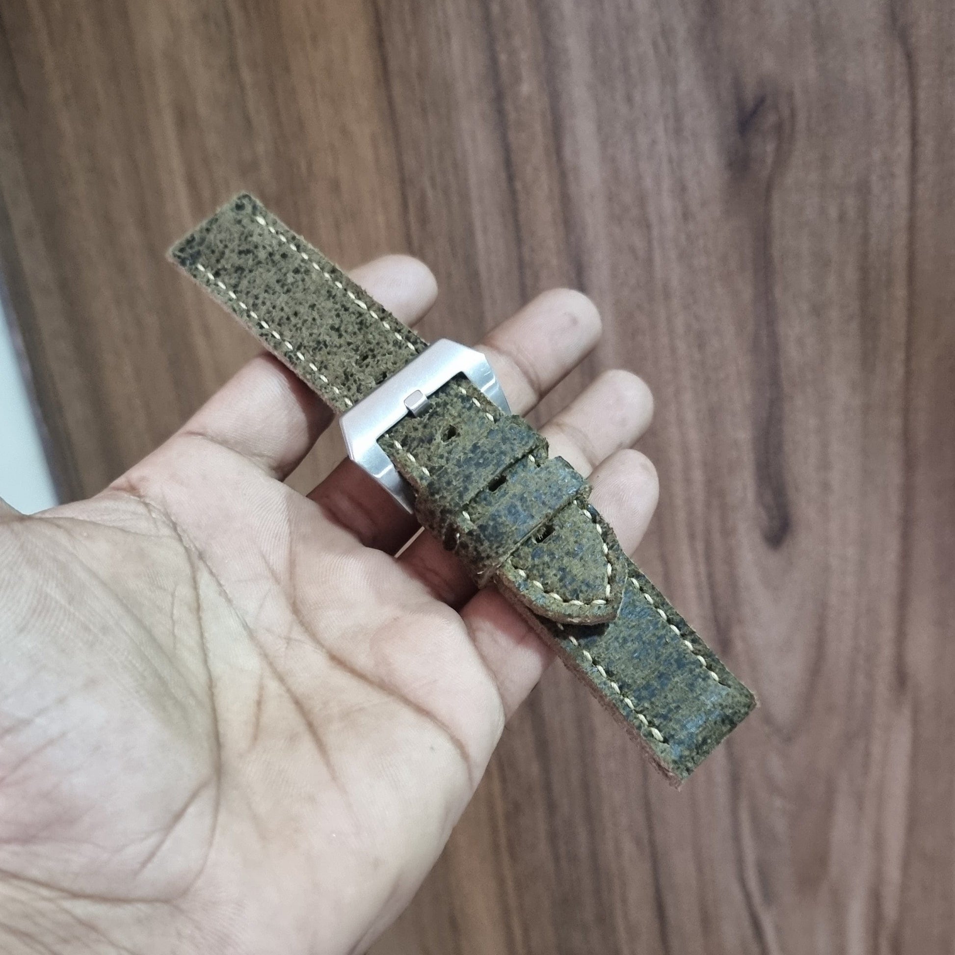 Indianleathercraft Vintage leather watch strap for panerai
