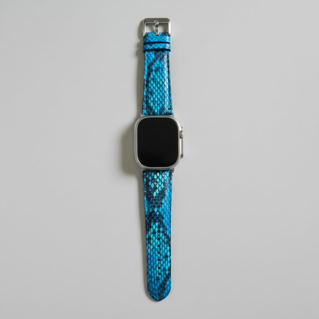 Indianleathercraft applestrap Blue / Ultra 1 Handmade apple watch bands