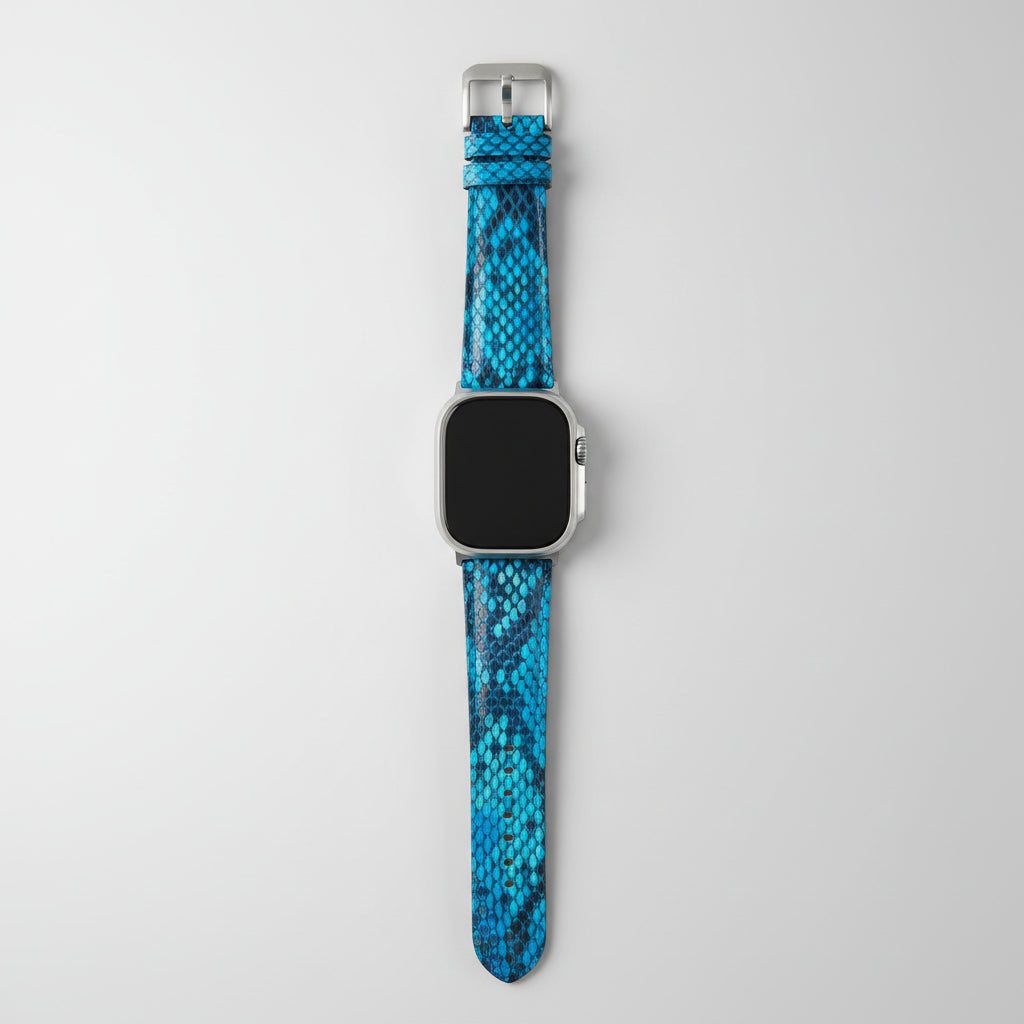 Indianleathercraft applestrap Blue / Ultra 3 Handmade apple watch bands